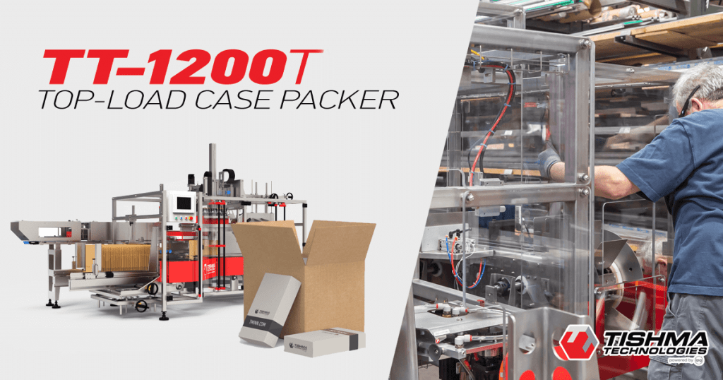 Top Load Pack Machine Top Load Case Packer For Rice Cartons - Tishma Technologies | Packaging ...